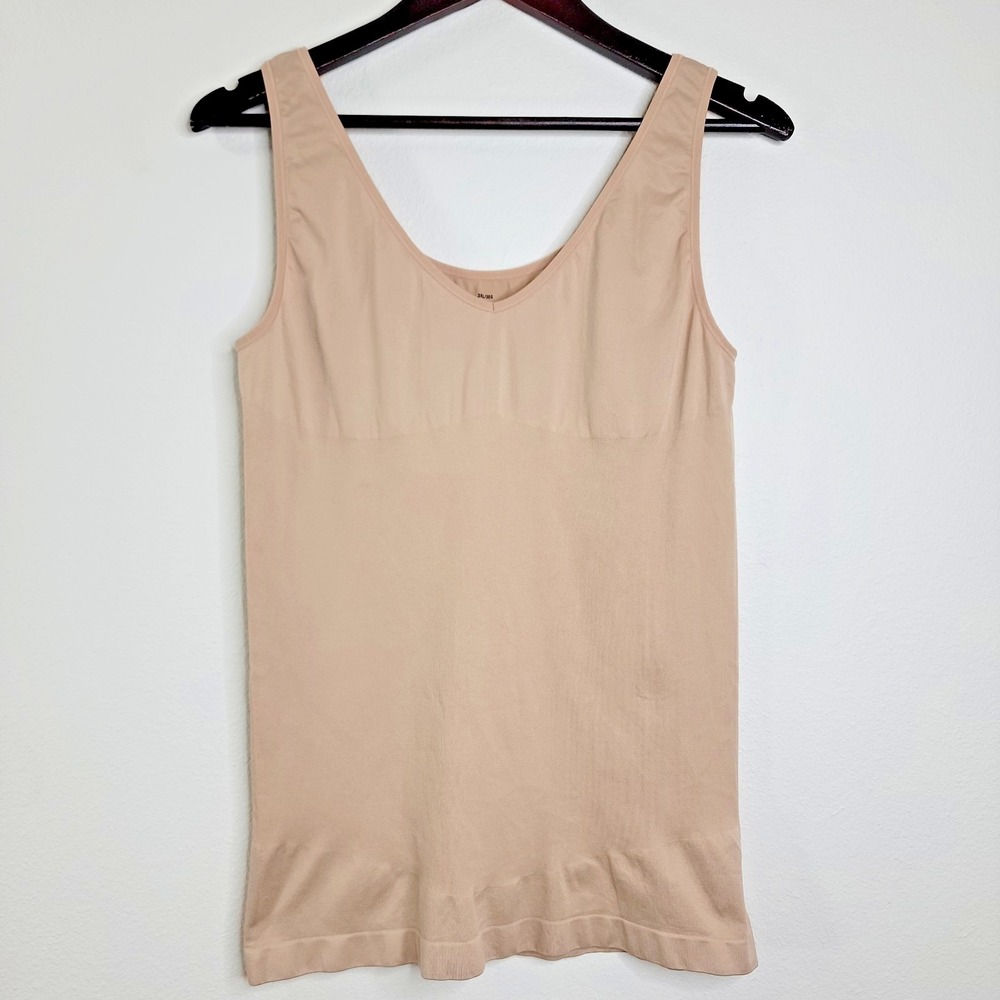 Jockey Life Women's 3XL Plus Beige Slimming Shapewear Tank Top Control Cami